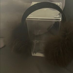 Beautiful fox fur ear muffs